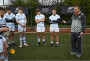 30 June 2017; Blackrock College Senior Cup Team and Development Squad got a chance to train with All Blacks stars Israel Dagg, Joe Moody and Sam Cane at Old Boys University Rugby Club in Wellington today thanks to AIG Insurance. AIG is helping to support the Dublin school’s trip to New Zealand and is also proud sponsor of the All Blacks. Pictured during the Blackrock College training session is Sam Cane of the New Zealand All Blacks with Blackrock College players. Photo by Stephen McCarthy/Sportsfile