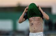 30 June 2017; Ryan Brennan of Bray Wanderers dejected after the SSE Airtricity League Premier Division match between Bray Wanderers and Dundalk at the Carlisle Grounds in Bray, Co Wicklow. Photo by Piaras Ó Mídheach/Sportsfile