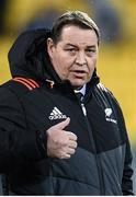 1 July 2017; New Zealand head coach Steve Hansen during the Second Test match between New Zealand All Blacks and the British & Irish Lions at Westpac Stadium in Wellington, New Zealand. Photo by Stephen McCarthy/Sportsfile
