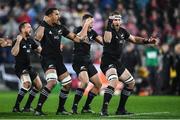 1 July 2017; New Zealand players led by captain Kieran Read perform a 'haka' ahead of the Second Test match between New Zealand All Blacks and the British & Irish Lions at Westpac Stadium in Wellington, New Zealand. Photo by Stephen McCarthy/Sportsfile