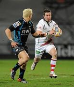 24 February 2012; Paddy Wallace, Ulster, in action against Hanno Dirksen, Ospreys. Celtic League, Ulster v Ospreys, Ravenhill Park, Belfast, Co. Antrim. Picture credit: Oliver McVeigh / SPORTSFILE