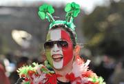 25 February 2012; Italian supporter Cristina Gil before the start of the game. RBS Six Nations Rugby Championship, Ireland v Italy, Aviva Stadium, Lansdowne Road, Dublin. Picture credit: David Maher / SPORTSFILE