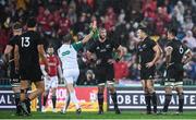 1 July 2017; Referee Jérôme Garcès shows a red card to Sonny Bill Williams of New Zealand during the Second Test match between New Zealand All Blacks and the British & Irish Lions at Westpac Stadium in Wellington, New Zealand. Photo by Stephen McCarthy/Sportsfile