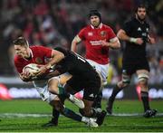 1 July 2017; Liam Williams of the British & Irish Lions is tackled by Rieko Ioane of New Zealand during the Second Test match between New Zealand All Blacks and the British & Irish Lions at Westpac Stadium in Wellington, New Zealand. Photo by Stephen McCarthy/Sportsfile