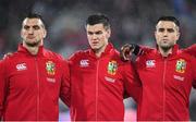 1 July 2017; British and Irish Lions players, from left, Sam Warburton, Jonathan Sexton and Conor Murray during the Second Test match between New Zealand All Blacks and the British & Irish Lions at Westpac Stadium in Wellington, New Zealand. Photo by Stephen McCarthy/Sportsfile