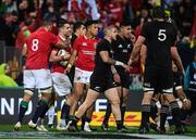 1 July 2017; Conor Murray is congratulated by his British and Irish Lions team-mate Taulupe Faletau, left, after scoring his side's second try during the Second Test match between New Zealand All Blacks and the British & Irish Lions at Westpac Stadium in Wellington, New Zealand. Photo by Stephen McCarthy/Sportsfile