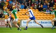 1 July 2017; Kevin Moran of Waterford in action against, from left Emmett Nolan, Pat Camon and David King of Offaly during the GAA Hurling All-Ireland Senior Championship Round 1 match between Offaly and Waterford at Bord na Móna O’Connor Park in Tullamore, Co Offaly. Photo by Sam Barnes/Sportsfile