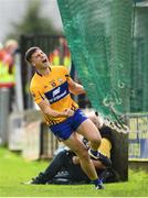 1 July 2017; Jamie Malone of Clare celebrates after scoring his side's first goal of the game during the GAA Football All-Ireland Senior Championship Round 2A match between Laois and Clare at O’Moore Park in Portlaoise, Co Laois. Photo by Ramsey Cardy/Sportsfile