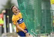 1 July 2017; Jamie Malone of Clare celebrates after scoring his side's first goal of the game during the GAA Football All-Ireland Senior Championship Round 2A match between Laois and Clare at O’Moore Park in Portlaoise, Co Laois. Photo by Ramsey Cardy/Sportsfile