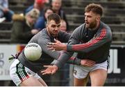 1 July 2017; Aidan O'Shea, right, in action against his brother Seamus O'Shea of Mayo during the warm up before the start of the GAA Football All-Ireland Senior Championship Round 2A match between Mayo and Derry at Elverys MacHale Park, in Castlebar, Co Mayo. Photo by David Maher/Sportsfile