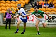 1 July 2017; Colin Dunford of Waterford in action against Enda Grogan of Offaly during the GAA Hurling All-Ireland Senior Championship Round 1 match between Offaly and Waterford at Bord na Móna O’Connor Park in Tullamore, Co Offaly. Photo by Sam Barnes/Sportsfile