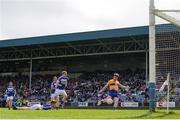 1 July 2017; Keelan Sexton of Clare shoots to score his side's second goal of the game during the GAA Football All-Ireland Senior Championship Round 2A match between Laois and Clare at O’Moore Park in Portlaoise, Co Laois. Photo by Ramsey Cardy/Sportsfile