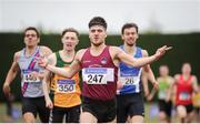 1 July 2017; Shane Fitzsimons, Mullingar Harriers AC, approaches the line to win the Men's Under23 800m, at the Irish Life Health National Junior & U23 Track & Field Championship 2017 at Tullamore Harriers Stadium in Tullamore, Co Offaly. Photo by Tomás Greally/Sportsfile