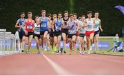 1 July 2017; A general view during the Men's Under 23 1500m, at the Irish Life Health National Junior & U23 Track & Field Championship 2017 at Tullamore Harriers Stadium in Tullamore, Co Offaly. Photo by Tomás Greally/Sportsfile