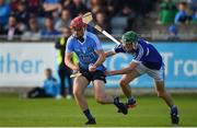 1 July 2017; Niall McMorrow of Dublin in action against Sean Downey of Laois during the GAA Hurling All-Ireland Senior Championship Round 1 match between Dublin and Laois at Parnell Park in Dublin. Photo by David Fitzgerald/Sportsfile