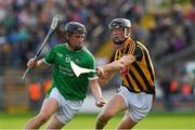 1 July 2017; Peter Casey of Limerick in action against Joe Lyng of Kilkenny during the GAA Hurling All-Ireland Senior Championship Round 1 match between Kilkenny and Limerick at Nowlan Park in Kilkenny. Photo by Ray McManus/Sportsfile