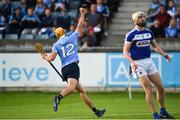 1 July 2017; Eamon Dillon of Dublin celebrates after scoring his side's first goal during the GAA Hurling All-Ireland Senior Championship Round 1 match between Dublin and Laois at Parnell Park in Dublin. Photo by David Fitzgerald/Sportsfile