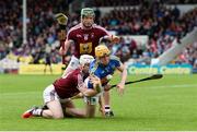 1 July 2017; Donagh Maher of Tipperary in action against Allan Devine and Niall O'Brien of Westmeath during the GAA Hurling All-Ireland Senior Championship Round 1 match between Tipperary and Westmeath at Semple Stadium in Thurles, Co Tipperary. Photo by Diarmuid Greene/Sportsfile