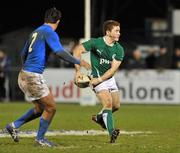 24 February 2012; Patrick Jackson, Ireland, in action against Giovanni Maistri, Italy. U20 Six Nations Rugby Championship, Ireland v Italy, Dubarry Park, Athlone, Co. Westmeath. Picture credit: Barry Cregg / SPORTSFILE