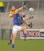 26 February 2012; Gary Brennan, Munster, in action against Rory Kavanagh, Ulster. M Donnelly GAA Football Interprovincial Championship Final, Ulster v Munster, Morgan Athletic Grounds, Armagh. Photo by Sportsfile