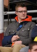 26 February 2012; Injured Galway hurler Joe Canning watches on from the stand. Allianz Hurling League, Division 1A, Round 1, Galway v Dublin, Pearse Stadium, Salthill, Galway. Picture credit: Stephen McCarthy / SPORTSFILE