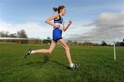 26 February 2012; Sarah Mary Collins, Finn Valley AC, on her way to winning the Junior Women's race during the Woodie’s DIY AAI Inter Club Cross Country Championships of Ireland 2012. Santry Demesne, Santry, Dublin. Picture credit: Pat Murphy / SPORTSFILE