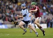 26 February 2012; David Treacy, Dublin, in action against David Burke, Galway. Allianz Hurling League, Division 1A, Round 1, Galway v Dublin, Pearse Stadium, Salthill, Galway. Picture credit: Conor O Beolain / SPORTSFILE