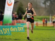 26 February 2012; Sarah McCormack, Donore Harriers AC, on her way to finishing in fourth place in the Women's Senior race during the Woodie’s DIY AAI Inter Club Cross Country Championships of Ireland 2012. Santry Demesne, Santry, Dublin. Picture credit: Pat Murphy / SPORTSFILE