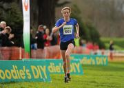 26 February 2012; Una English, Dublin City Harriers AC, on her way to finishing in second place in the Senior Women's race during the Woodie’s DIY AAI Inter Club Cross Country Championships of Ireland 2012. Santry Demesne, Santry, Dublin. Picture credit: Pat Murphy / SPORTSFILE