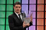 26 February 2012; In attendance at the Three FAI International Football Awards is Republic of Ireland International Darren O'Dea, winner of the Young International player of the year award. Three FAI International Football Awards, RTÉ Studios, Donnybrook, Dublin. Picture credit: David Maher / SPORTSFILE