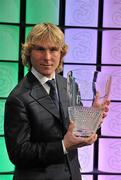 26 February 2012; In attendance at the Three FAI International Football Awards is Pavel Nedved, winner of the International Personality of the year award. Three FAI International Football Awards, RTÉ Studios, Donnybrook, Dublin. Picture credit: David Maher / SPORTSFILE