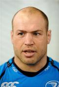 27 February 2012; Leinster's Richardt Strauss speaking to the media during a press conference ahead of their Celtic League match against Aironi on Friday. Leinster Rugby Squad Press Conference, UCD, Belfield, Dublin. Picture credit: Brendan Moran / SPORTSFILE