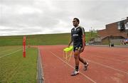 28 February 2012; Munster's Savenaca Tokula makes his way out for squad training ahead of their side's Celtic League match against Dragons on Saturday. Munster Rugby Squad Training, University of Limerick, Limerick. Picture credit: Diarmuid Greene / SPORTSFILE