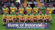 8 July 2002; The Donegal team. Armagh v Donegal, Ulster Football Final, St Tighearnachs Park, Clones, Co. Monaghan. Picture credit; David Maher / SPORTSFILE