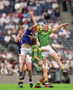 14 July 2002; Joseph Sheridan, Meath, in action against Longford's Tony Murphy. Longford v Meath, Leinster Minor Football Championship Final, Croke Park, Dublin. Picture credit; Damien Eagers / SPORTSFILE