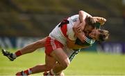 1 July 2017; Emmett McGuckin of Derry and Diarmuid O'Connor of Mayo tussle during the GAA Football All-Ireland Senior Championship Round 2A match between Mayo and Derry at Elverys MacHale Park, in Castlebar, Co Mayo. Photo by David Maher/Sportsfile