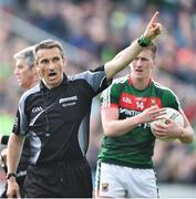 1 July 2017; Referee Maurice Deegan during the GAA Football All-Ireland Senior Championship Round 2A match between Mayo and Derry at Elverys MacHale Park, in Castlebar, Co Mayo. Photo by David Maher/Sportsfile