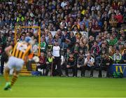 1 July 2017; Kilkenny manager Brian Cody looks on as T J Reid takes a free during the GAA Hurling All-Ireland Senior Championship Round 1 match between Kilkenny and Limerick at Nowlan Park in Kilkenny. Photo by Ray McManus/Sportsfile