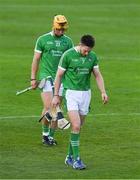 1 July 2017; Seamus Hickey and Tom Morrissey, left, of Limerick leave the field after the GAA Hurling All-Ireland Senior Championship Round 1 match between Kilkenny and Limerick at Nowlan Park in Kilkenny. Photo by Ray McManus/Sportsfile
