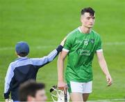 1 July 2017; A young supporter pats Kyle Hayes of Limerick as he leaves the field after the GAA Hurling All-Ireland Senior Championship Round 1 match between Kilkenny and Limerick at Nowlan Park in Kilkenny. Photo by Ray McManus/Sportsfile