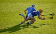 1 July 2017; Shane Barrett of Dublin in action against Cahir Healy of Laois during the GAA Hurling All-Ireland Senior Championship Round 1 match between Dublin and Laois at Parnell Park in Dublin. Photo by David Fitzgerald/Sportsfile