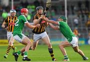 1 July 2017; Walter Walsh of Kilkenny in action against Barry Nash, left, and Sean Finn  of Limerick during the GAA Hurling All-Ireland Senior Championship Round 1 match between Kilkenny and Limerick at Nowlan Park in Kilkenny. Photo by Ray McManus/Sportsfile