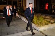 2 July 2017; Sean O'Brien of the British & Irish Lions arrives at New Zealand Rugby Offices in Wellington for a judicial hearing after being cited for dangerous play during the second Test of the NZ Lions Series, held at Westpac Stadium, Wellington. Photo by Mark Tantrum/Sportsfile