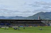 2 July 2017; The Kerry team walk the pitch ahead of the Electric Ireland Munster GAA Football Minor Championship Final match between Kerry and Clare at Fitzgerald Stadium in Killarney, Co Kerry. Photo by Brendan Moran/Sportsfile
