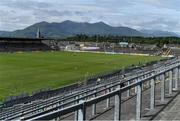 2 July 2017; A general view of Fitzgerald Stadium with the Macgullycuddy Reeks in the background before the Munster GAA Football Senior Championship Final match between Kerry and Cork at Fitzgerald Stadium in Killarney, Co Kerry. Photo by Brendan Moran/Sportsfile