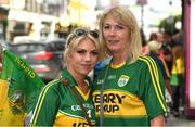 2 July 2017; Kerry supporters Amy Kelly, left, and her mother Sile Kelly on their way to the Munster GAA Football Senior Championship Final match between Kerry and Cork at Fitzgerald Stadium in Killarney, Co Kerry. Photo by Eóin Noonan/Sportsfile