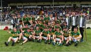 2 July 2017; The Kerry team celebrate with the cup after the Electric Ireland Munster GAA Football Minor Championship Final match between Kerry and Clare at Fitzgerald Stadium in Killarney, Co Kerry. Photo by Brendan Moran/Sportsfile