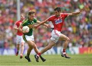 2 July 2017; Donnchadh Walsh of Kerry in action against Jamie O'Sullivan of Cork during the Munster GAA Football Senior Championship Final match between Kerry and Cork at Fitzgerald Stadium in Killarney, Co Kerry. Photo by Eóin Noonan/Sportsfile