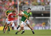 2 July 2017; Paul Murphy of Kerry in action against Luke Connolly of Cork during the Munster GAA Football Senior Championship Final match between Kerry and Cork at Fitzgerald Stadium in Killarney, Co Kerry. Photo by Eóin Noonan/Sportsfile