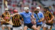 2 July 2017; Ben McHugh of Dublin in action against Adrian Mullen, left, and Conor Heary of Kilkenny during the Electric Ireland Leinster GAA Hurling Minor Championship Final match between Dublin and Kilkenny at Croke Park in Dublin. Photo by Ray McManus/Sportsfile